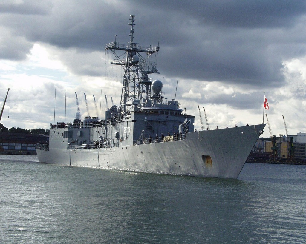 The Polish frigate Gen. T. Kościuszko