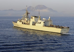 HMCS Vancouver and "The Rock"