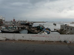 Mukalla port in Yemen