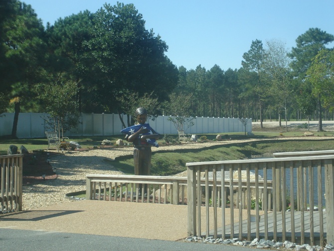 Memorial park at Blackwater’s headquarters (photo by author)