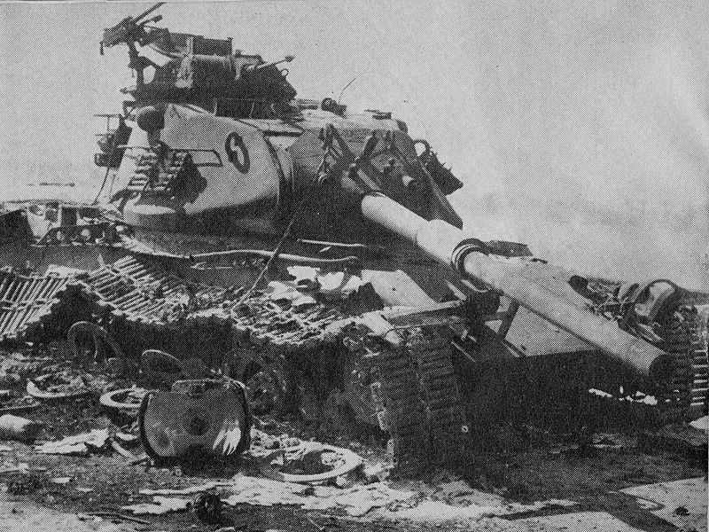 Destroyed Israeli Tank in the Sinai (Wikimedia Commons)