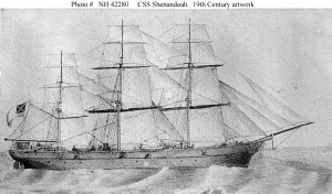 Looking for whalers - CSS Shenandoah under sail