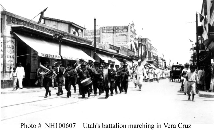 Sailors Parading through Veracruz (Naval Historical and Heritage Command)