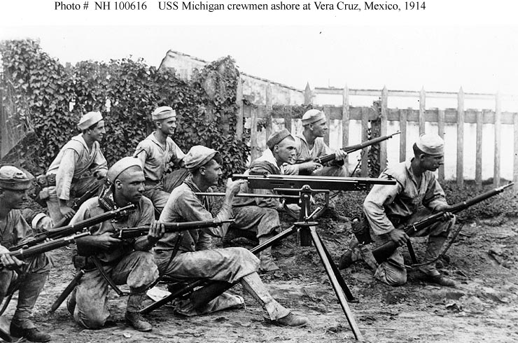 Sailors Ashore at Veracruz, 1914 (Naval History and Heritage Command)