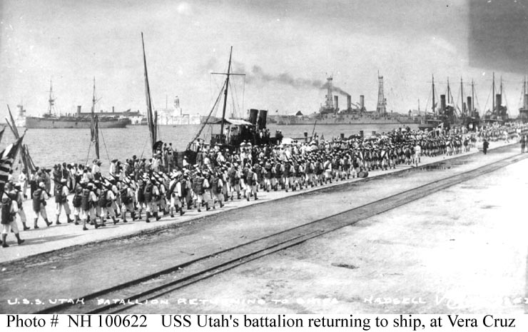 Sailors Returning to their Ships After Combat Ashore in Veracruz (Naval Historical and Heritage Command)