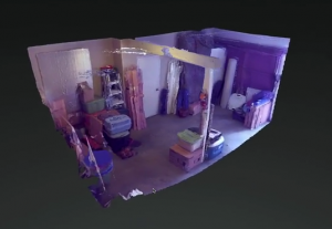 Tango and Cache: 3D rendering of a room captured by Google's Project Tango