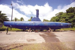 Colombian authorities discovered this fully functional narco-submarine in 2011. The vessel could carry 8 tons of cocaine and has a range of 8,000 miles. The submarine is similar to the Colombian Navy's own tactical sub, except this one has an interior bathroom and larger beds, sailors said. (Juan Manuel Barrero Bueno/Miami Herald/MCT) 