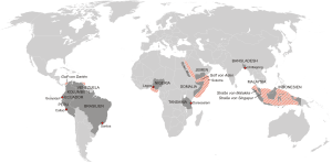 Piracy areas worldwide.