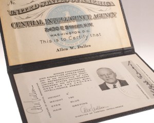 Allen Dulles CIA ID card.