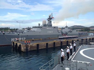 One of Vietnam's two Gerard Class Frigates. Two more will be delivered later this year.