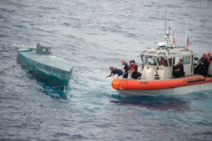 A USCG counter-narcotics operation