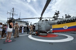 The Colombian Navy offered tours during RIMPAC 2014.