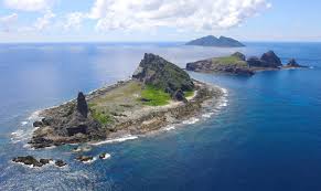 Aerial view of the Senkaku Islands