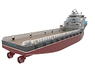 Figure 33. PSVs can carry Air Cushioned Vehicles to theater on this wide open deck.