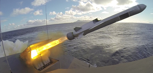 Norweigan Strike Missile (NSM) launch. 