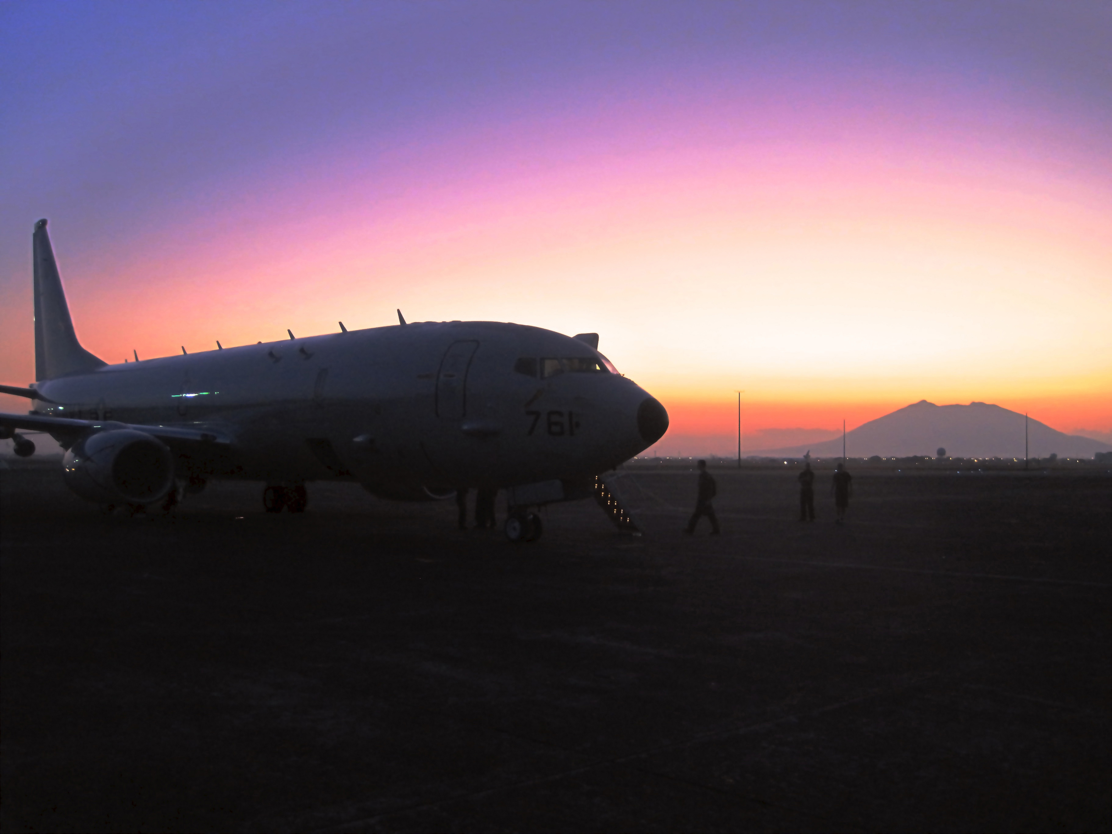 A U.S. Navy P-8A Poseidon with Patrol Squadron 45, is at Clark Air Base, Philippines in support of Exercise Balikatan 2015, April 9. (U.S. Navy photo)