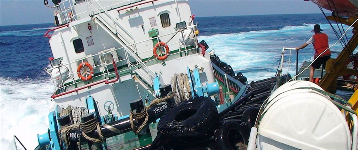 This June 23, 2014 handout photo from Vietnam's maritime police shows a Chinese boat (L) supposedly ramming a Vietnamese vessel (R) in contested waters near China's deep sea drilling rig in the South China Sea. MARITIME POLICE / AFP - Getty Images