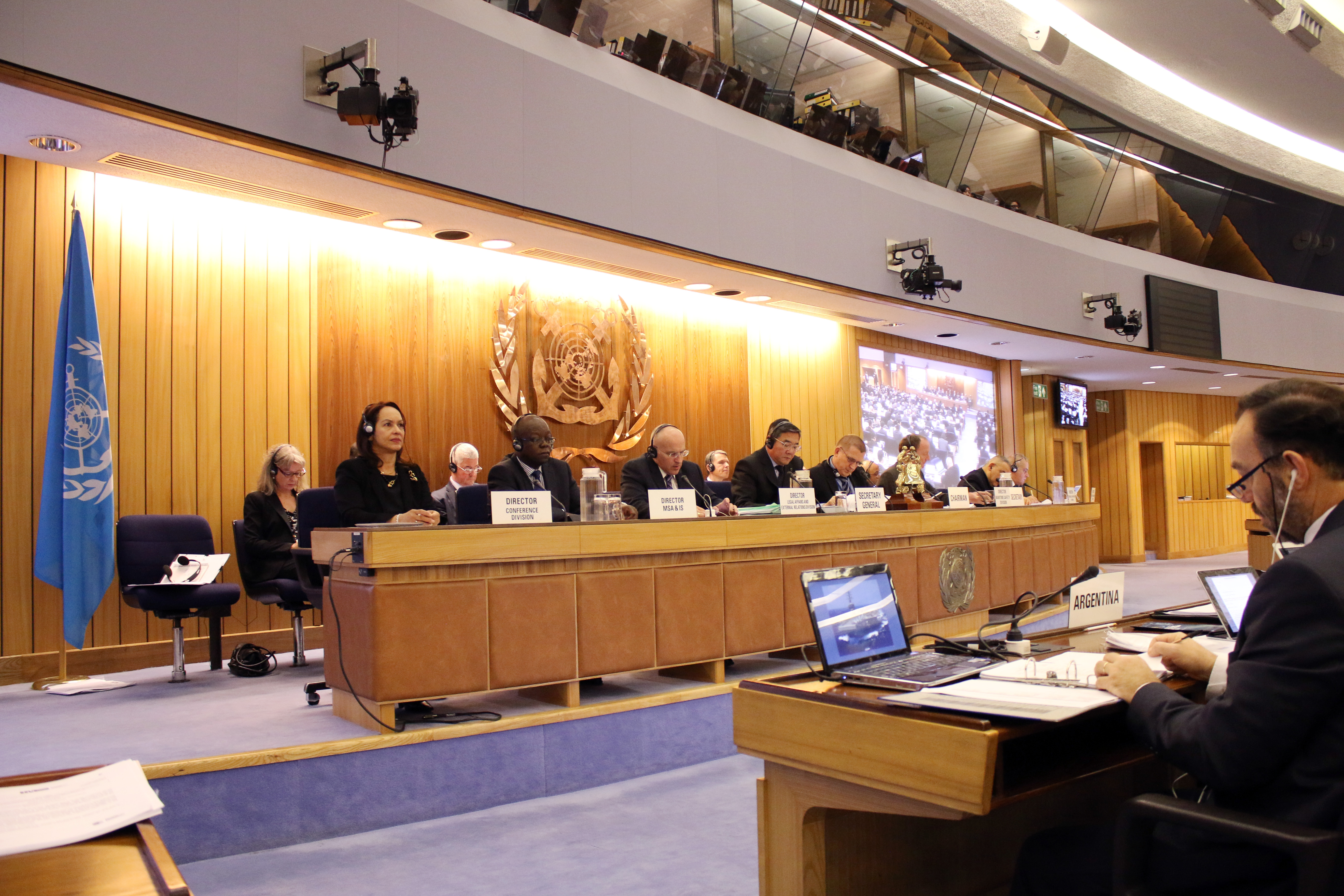 A meeting of the International Maritime Organization IMO Photo