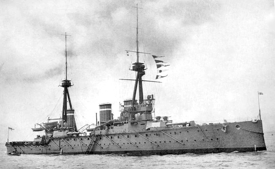 HMS Invincible, Britain's first battlecruiser. (Wikimedia Commons)