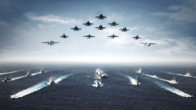 U.S. Navy ships and aircraft. (Navy.com)