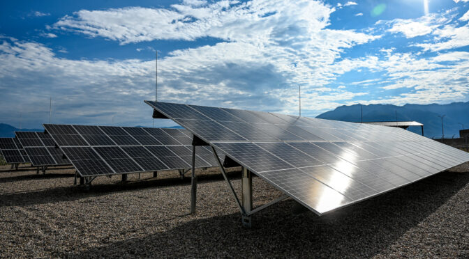 The new 350 kilowatt-hour solar array June 25, 2021, located near the Hill Aerospace Museum at Hill Air Force Base, Utah. Rocky Mountain Power built the array and will own and operate it for the next 25 years as part of its Blue Sky program, but Hill AFB will add the energy generated to its power grid. (U.S. Air Force photo by Cynthia Griggs)
