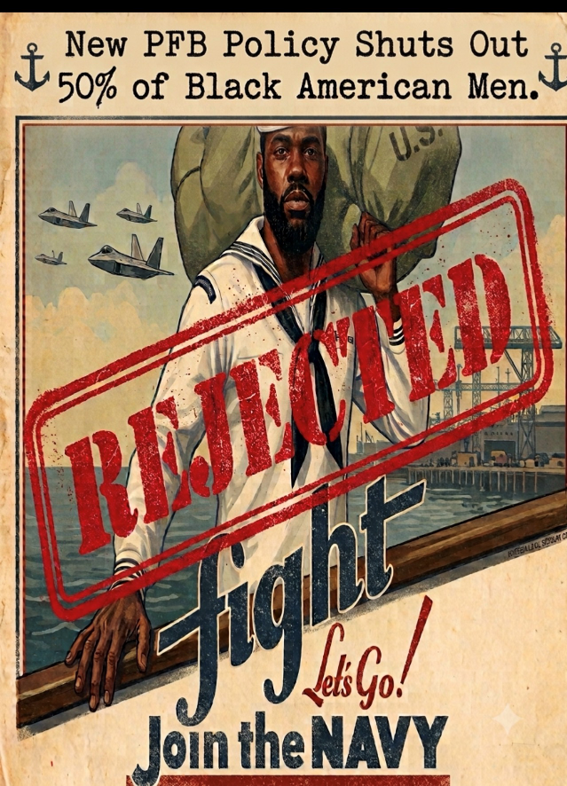 Figure 2: Representation of the impact of Navy PFB on potential Black Recruits (Mr. Michael Johansson)